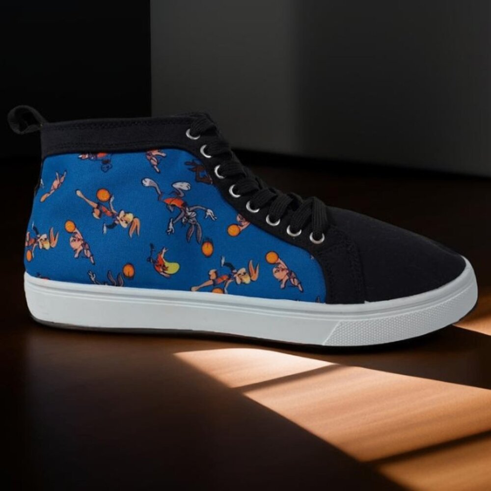 WB SPACE JAM A NEW LEGACY Men's NEW! Canvas High Tops Shoes Sneakers